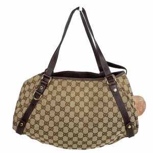 Gucci Shoulder bag Brown canvas